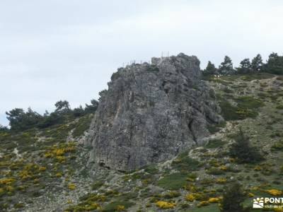 Mirador Peña El Cuervo-Valle Lozoya; bosques en madrid toledo nocturno ropa tecnica de montaña mapa 